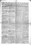 Sussex Advertiser Monday 13 December 1784 Page 1