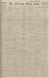 Western Daily Press Wednesday 06 November 1918 Page 1