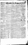 Western Times Saturday 20 July 1833 Page 1