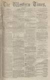 Western Times Thursday 26 September 1872 Page 1