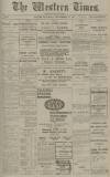 Western Times Saturday 14 September 1918 Page 1