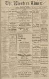 Western Times Wednesday 07 December 1921 Page 1