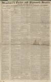 Exeter and Plymouth Gazette Saturday 20 December 1834 Page 1