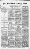 Manchester Evening News Wednesday 02 December 1868 Page 1
