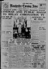 Manchester Evening News Wednesday 21 January 1953 Page 1