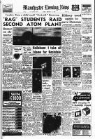 Manchester Evening News Friday 14 February 1958 Page 1