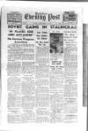 Yorkshire Evening Post Tuesday 22 September 1942 Page 1