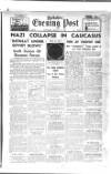 Yorkshire Evening Post Saturday 09 January 1943 Page 1