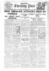 Yorkshire Evening Post Monday 22 February 1943 Page 1