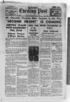 Yorkshire Evening Post Tuesday 21 September 1943 Page 1