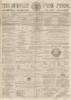 Burnley Gazette Saturday 05 September 1863 Page 1