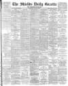 Shields Daily Gazette Wednesday 03 August 1887 Page 1