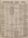 Sunderland Daily Echo and Shipping Gazette Saturday 05 January 1878 Page 1