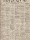 Sunderland Daily Echo and Shipping Gazette Saturday 09 November 1878 Page 1