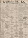 Sunderland Daily Echo and Shipping Gazette Wednesday 02 April 1879 Page 1