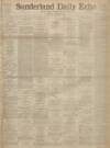 Sunderland Daily Echo and Shipping Gazette Monday 09 January 1893 Page 1