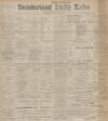 Sunderland Daily Echo and Shipping Gazette Wednesday 04 December 1901 Page 1