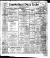 Sunderland Daily Echo and Shipping Gazette Friday 08 September 1911 Page 1