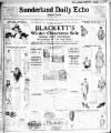 Sunderland Daily Echo and Shipping Gazette Thursday 04 January 1923 Page 1