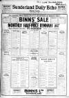Sunderland Daily Echo and Shipping Gazette Friday 05 January 1923 Page 1