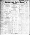 Sunderland Daily Echo and Shipping Gazette Monday 19 February 1923 Page 1