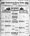 Sunderland Daily Echo and Shipping Gazette Friday 02 March 1923 Page 1