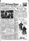 Portsmouth Evening News Tuesday 02 September 1952 Page 1