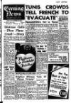 Portsmouth Evening News Wednesday 12 February 1958 Page 1