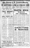 Hastings and St Leonards Observer Saturday 06 January 1923 Page 1
