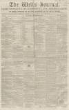 Wells Journal Saturday 29 November 1851 Page 1