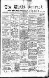 Wells Journal Thursday 30 April 1885 Page 1