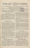 Poor Law Unions' Gazette Saturday 25 April 1857 Page 1