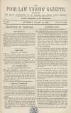 Poor Law Unions' Gazette Saturday 15 August 1857 Page 1