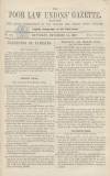 Poor Law Unions' Gazette Saturday 14 November 1857 Page 1