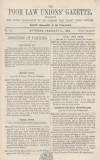 Poor Law Unions' Gazette Saturday 13 February 1858 Page 1