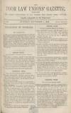 Poor Law Unions' Gazette Saturday 01 September 1860 Page 1