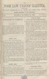 Poor Law Unions' Gazette Saturday 22 December 1860 Page 1