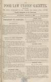 Poor Law Unions' Gazette Saturday 09 March 1861 Page 1