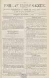 Poor Law Unions' Gazette Saturday 14 December 1861 Page 1