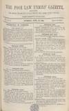 Poor Law Unions' Gazette Saturday 22 April 1865 Page 1