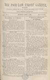 Poor Law Unions' Gazette Saturday 03 June 1865 Page 1