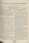 Poor Law Unions' Gazette Saturday 03 October 1868 Page 1