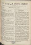 Poor Law Unions' Gazette Saturday 19 June 1869 Page 1