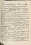 Poor Law Unions' Gazette Saturday 15 January 1870 Page 1
