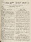 Poor Law Unions' Gazette Saturday 09 April 1870 Page 1
