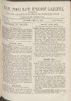 Poor Law Unions' Gazette Saturday 21 May 1870 Page 1