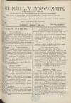 Poor Law Unions' Gazette Saturday 28 January 1871 Page 1