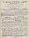 Poor Law Unions' Gazette Saturday 02 December 1871 Page 1