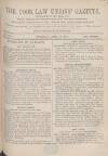 Poor Law Unions' Gazette Saturday 12 April 1873 Page 1