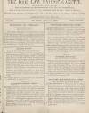 Poor Law Unions' Gazette Saturday 27 July 1878 Page 1